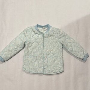 Cat & Jack Blue Floral quilted jacket